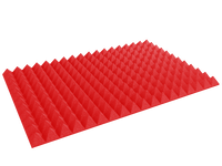 4 Inch Acoustic Foam Pyramid Style Panels - 13 Color Options