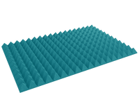 4 Inch Acoustic Foam Pyramid Style Panels - 13 Color Options