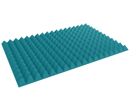 4 Inch Acoustic Foam Pyramid Style Panels - 13 Color Options