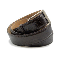 Zelli Italia Zelli Italia 73-115-BRN OSTRICH LEG Belt, Brown
