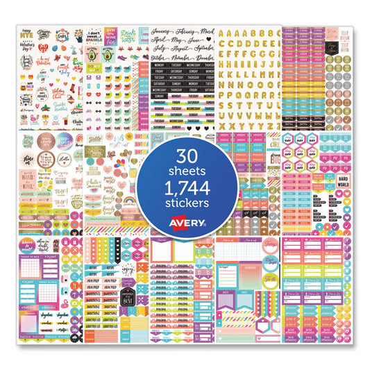Avery® Planner Sticker Variety Pack