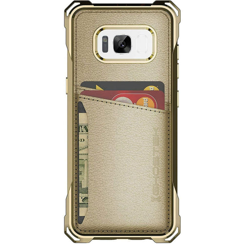 Ghostek Exec Card Holder Wallet Phone Case Designed for Galaxy S8 2017 (5.8 Inch) - (Gold) EasyOptionXY LLC