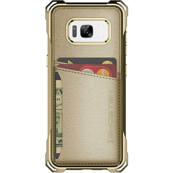 Ghostek Exec Card Holder Wallet Phone Case Designed for Galaxy S8 2017 (5.8 Inch) - (Gold) EasyOptionXY LLC
