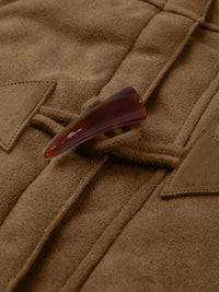 Full Size Pocketed Long Sleeve Hooded Toggle Jacket – Stylish & Functional Outerwear for Women
