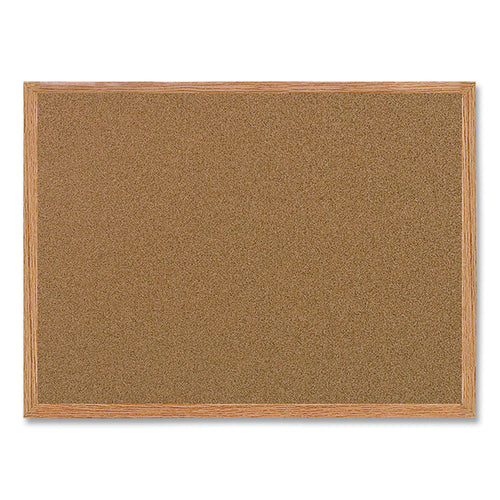 MasterVision® Value Cork Board with Oak Frame