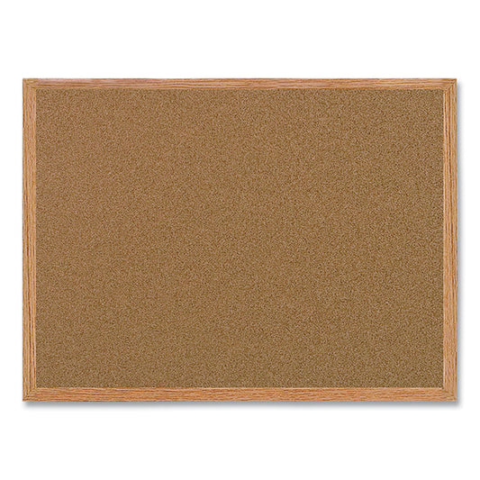 MasterVision® Value Cork Board with Oak Frame