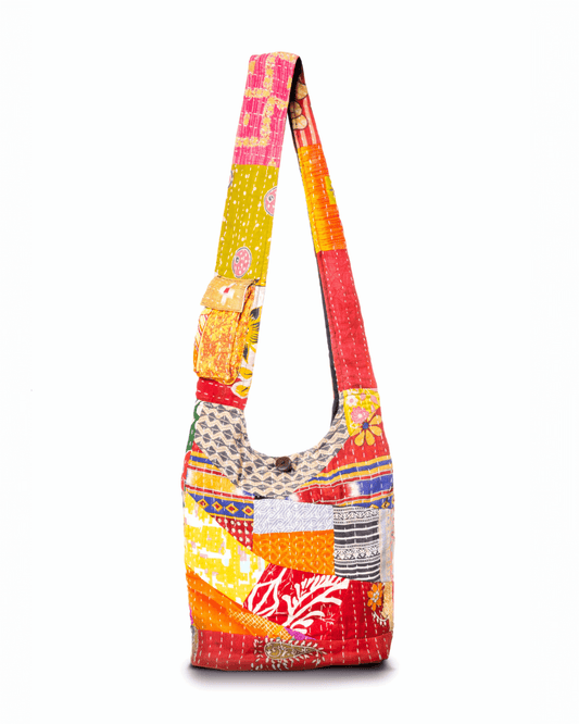 Kathmandu Collection Kantha Patchwork Hobo Bag Jupiter Gear