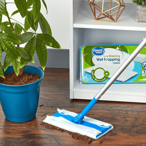 Great Value Low Streaking Wet Mopping Cloths, 12 Count EasyOptionXY LLC