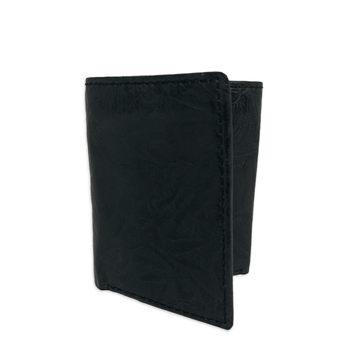 George Men's Adult Antique Crunch Trifold Wallet Black EasyOptionXY LLC