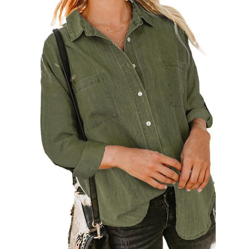 SilkSoft Loose Fit Denim Shirt