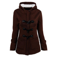 Cow Horn Button Hooded Jacket | Cozy & Stylish for the Modern Cowgirl