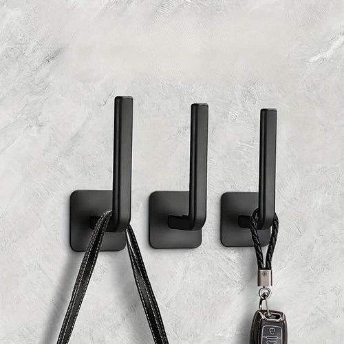 4-Pack: Adhesive Toilet Paper Holder, Wall Mount, White & Black
