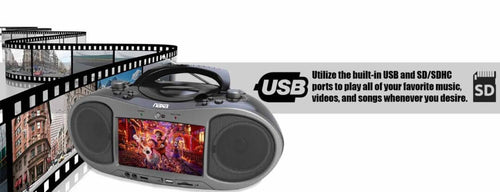 7" Bluetooth® DVD Boombox Jupiter Gear