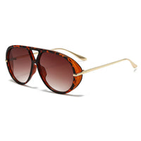 Aviator Fashion Sunglasses with Yellow Tinted Lenses HTO Apparel