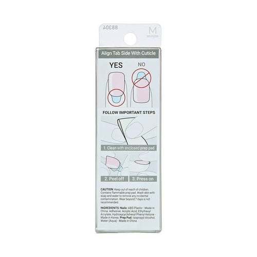 KISS imPRESS Color Long-Lasting Medium Coffin Press-On Nails, Solid White, 30 Pieces EasyOptionXY LLC