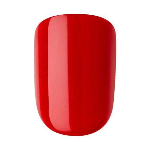 KISS imPRESS Long-Lasting Short Square Gel Press-On Nails, Glossy Medium Red, 'Adore You', 33 Ct. EasyOptionXY LLC