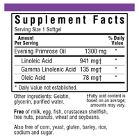 BlueBonnet Evening Primrose Oil Softgels, 1300 mg, 60 Softgels