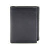 George Men's Trifold Flip Milled Wallet - Black EasyOptionXY LLC