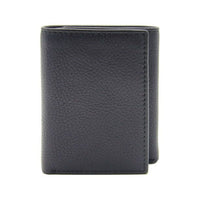 George Men's Trifold Flip Milled Wallet - Black EasyOptionXY LLC
