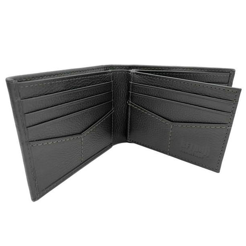 George Men's Genuine Milled Leather Bifold Wallet with Wing Black, RFID Protected, Men Ages 16 to 99 EasyOptionXY LLC