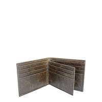 George Men's Genuine American Bison Leather Bifold Wallet with Wing, River Tan, Ages 16 to 99 EasyOptionXY LLC