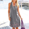 Coastal Cowgirl Boho Dress – Sleeveless Summer Dress with Floral Detail