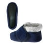 Silvert s Men’s & Women’s Extra Wide Soft Fleece Diabetic Bootie Slippers For Seniors M Navy