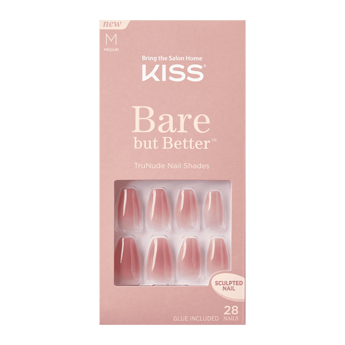 KISS Bare but Better Sculpted Nude Fake Nails, Nude Nude, 28 Count EasyOptionXY LLC