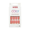 KISS Salon Color Short Square Fake Nails, Glossy Solid Pink, 'Guilty', 28 Ct. EasyOptionXY LLC