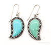 Designer SX Turquoise Sterling Silver Earrings