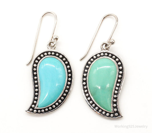Designer SX Turquoise Sterling Silver Earrings