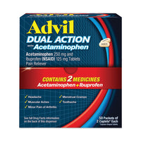 Advil® Dual Action with Acetaminophen and Ibuprofen Caplets