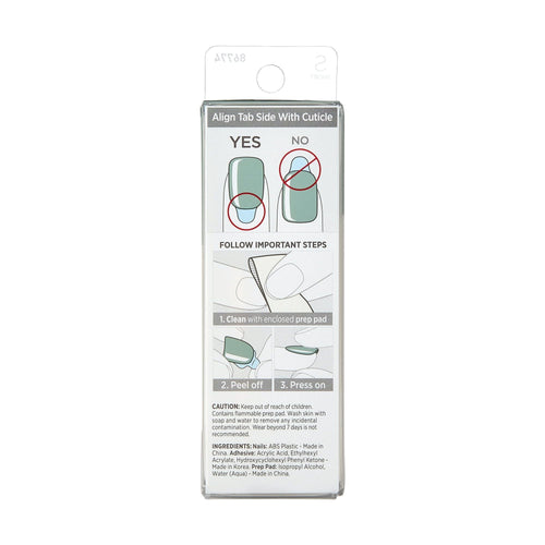 KISS imPRESS Color Long-Lasting Short Square Press-On Nails, Solid Green, 30 Pieces EasyOptionXY LLC