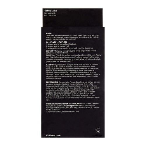 KISS Masterpiece One-of-a-Kind Luxe Nails, Love It!, Long, Coffin EasyOptionXY LLC