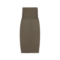 Dyed Washed Straight Hip-Hugging Slim Skirt
