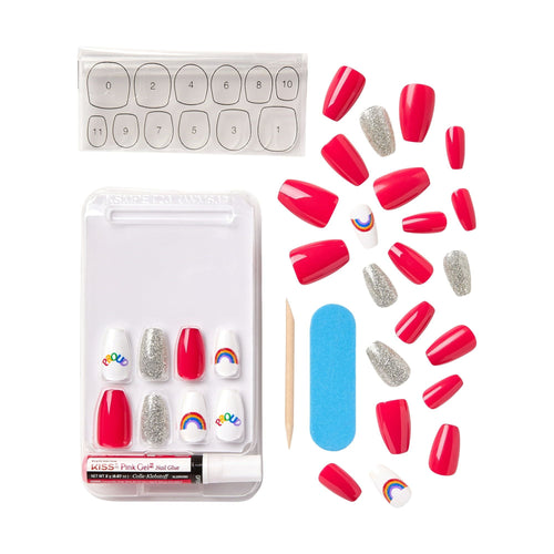 KISS Special Design Limited Edition Pride Nails, 'On My Way', 28 Count EasyOptionXY LLC