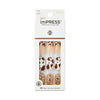 KISS imPRESS Medium Coffin Gel Press-On Nails, Matte Medium Brown , 30 Pieces EasyOptionXY LLC