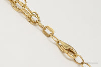 Italian Vintage Designer LIRM Gold Vermeil Sterling Silver Necklace