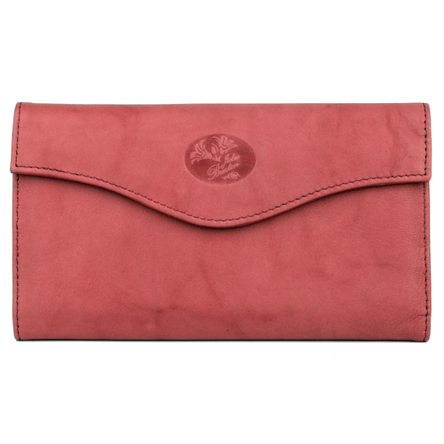Julia Buxton Women's Heiress Organizer Clutch Leather, Red EasyOptionXY LLC