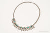 Handmade Vintage Native American Unsigned Turquoise Silver Necklace