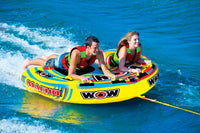 WOW Sports Macho 2 Person Towable Water Tube For Pool and Lake (16-1010) Jupiter Gear