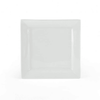Square Porcelain Salad Plates, White, Set of 6