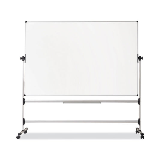MasterVision® Earth Silver Easy Clean Mobile Revolver Dry Erase Boards