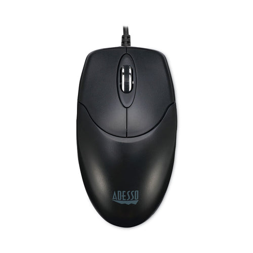 Adesso Three-Button Desktop Optical Scroll USB Mouse