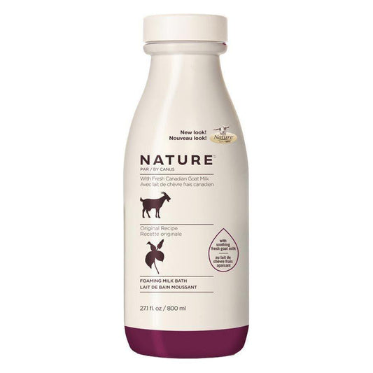Canus Nature Foaming Milk Bath with Fresh Canadian Goat Milk Original Recipe 27.1 Oz