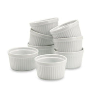Better Homes & Gardens 8 Piece White Porcelain Ramekin Set EasyOptionXY LLC