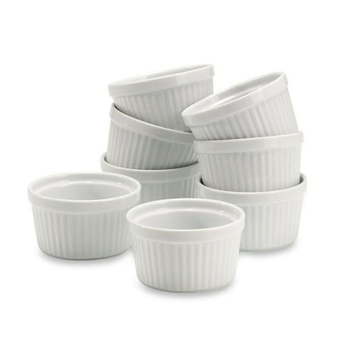 Better Homes & Gardens 8 Piece White Porcelain Ramekin Set EasyOptionXY LLC