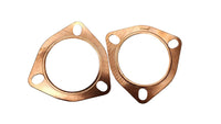 SPDZ1 3-Bolt Copper Exhaust Flange Gasket 2.5" & 3" | High Temp Reusable Seal
