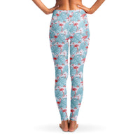 Flamingo Blue Floral Leggings