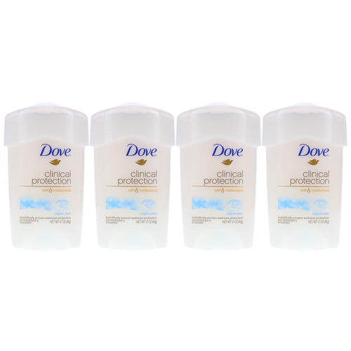 Dove Clinial Protection Deodorant Original Clean 1.7 oz (4 Pack) (Bundle)